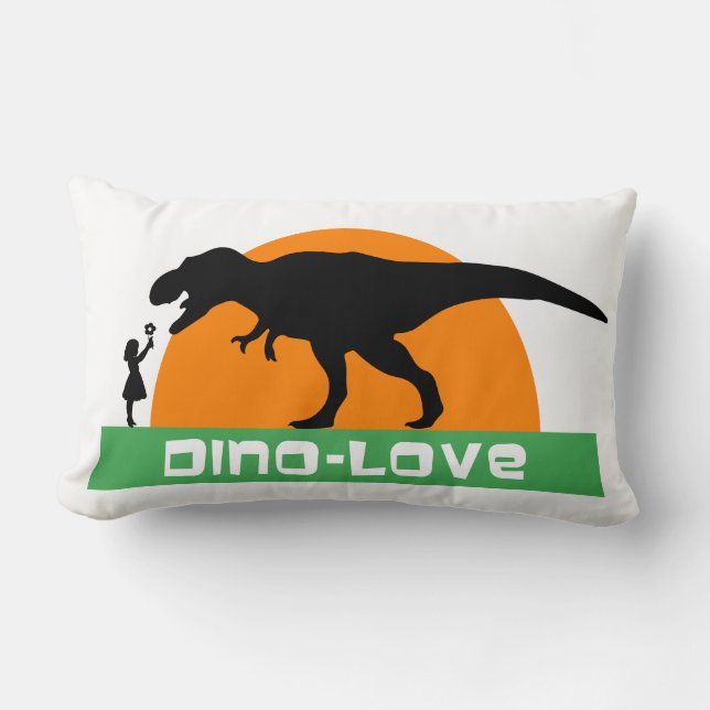 Almofada Lombar Menina e dinossauro (Frente)