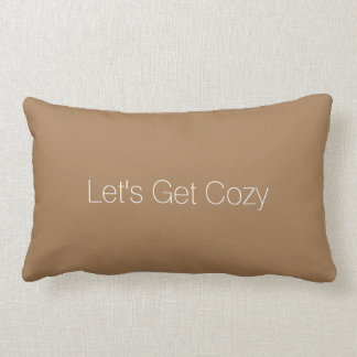 Almofada Lombar Mensagem personalizada Brown cremosa