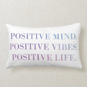 Almofada Lombar Mente positiva, impressões, citações da vida (r