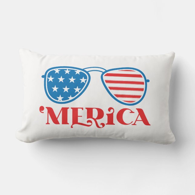 Almofada Lombar "Merica - 4 de julho (Frente)