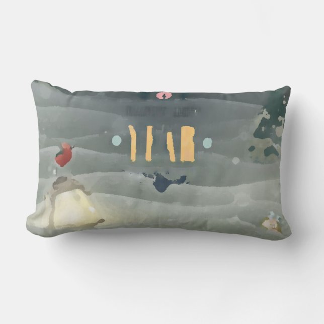 Almofada Lombar Merry Christmas_bird _throw pillow (Frente)