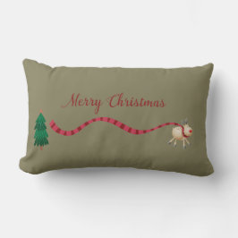 Almofada Lombar Merry Christmas Reindeer