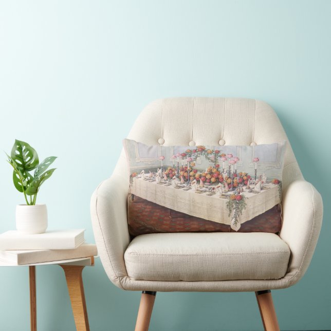 Almofada Lombar Mesa de Banquete de Casamento Vintage (Cadeira)