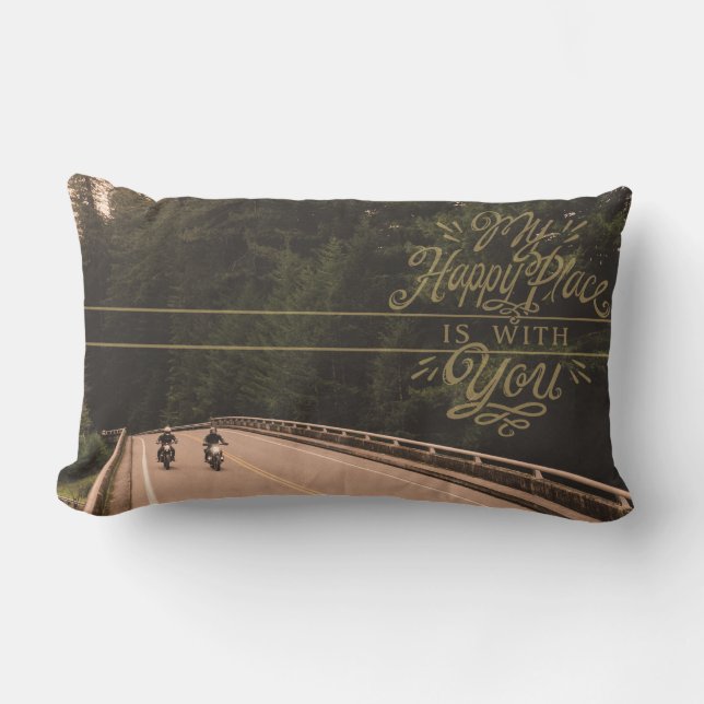 Almofada Lombar Meu lugar feliz - 6 (Frente)