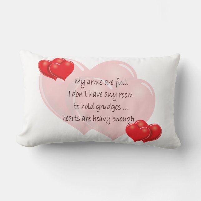 Almofada Lombar Meus braços estão Cheio (Frente)