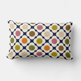 Almofada Lombar  Mid Century Modern | Retro Pop Flower Mosaic