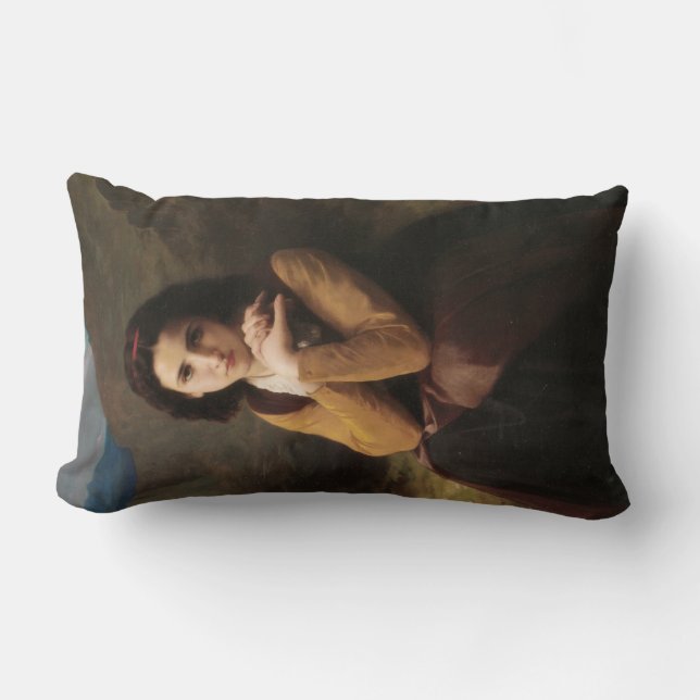 Almofada Lombar Mignon (Sweet Young French Girl) (por Bouguereau) (Frente)