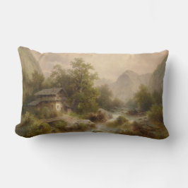 Almofada Lombar Mill on a Mountain Stream (por Albert Rieger)