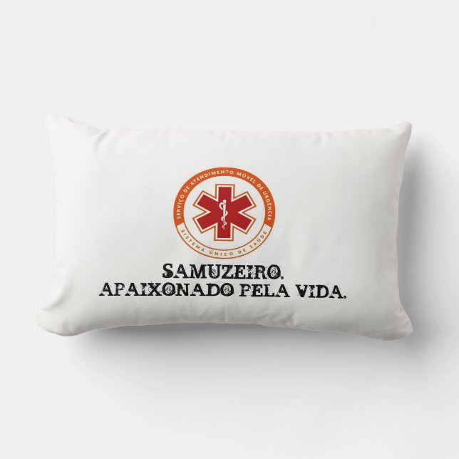 Almofada Lombar Mini-travesseiro SAMU 192. (Frente)