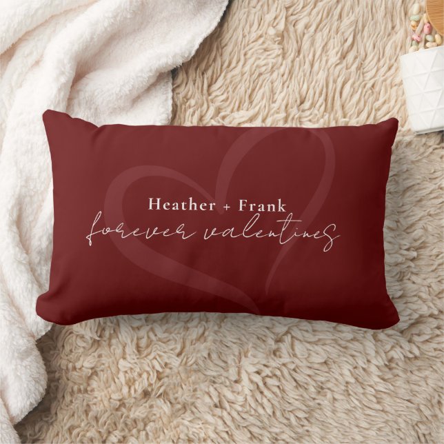 Almofada Lombar Minimal Modern Romantic Chic Forever Valentines (Cobertor)