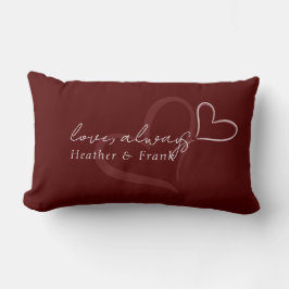 Almofada Lombar Minimal Modern Romantic Chic Love Always Valentine