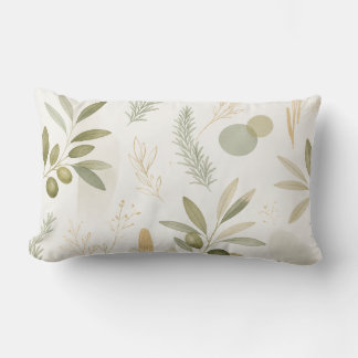 Almofada Lombar Minimalist Olive & Rosemary Botanical Pillow