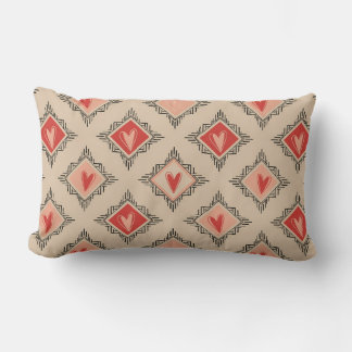 Almofada Lombar Minimalist Tribal Heart Dusty Rose design 