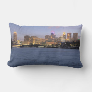 Almofada Lombar minneapolis skyline e rio mississippi congelado