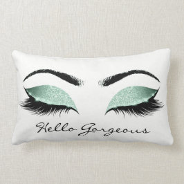 Almofada Lombar Mint Aqua Tiffany Makeup Lashes Hello Gorgeth