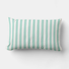 Almofada Lombar Mint Green French Beach Stripe