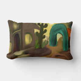 Almofada Lombar Missão Espanhola de Arte Abstrato a Sudoeste
