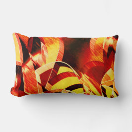 Almofada Lombar Mistura de amarelinho com vermelho escuro, forte l