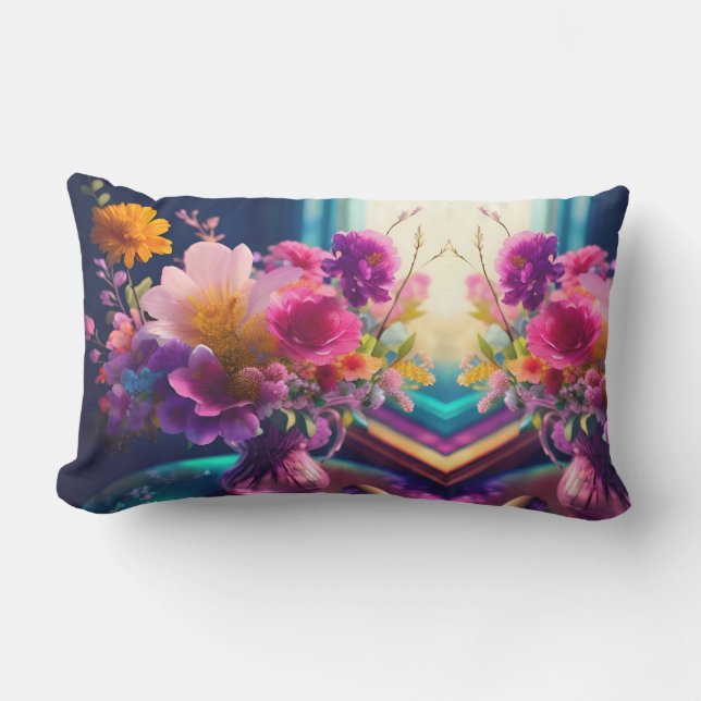 Almofada Lombar Mistura de Flores Vase 1 (Frente)