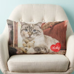 Almofada Lombar Modelo de Gato Personalizado da Família de Pet Dog<br><div class="desc">Celebre seu melhor amigo com um Travesseiro Pet personalizado. Pode ser feito para Travesseiros de Cachorro ou Travesseiros de Gato,  de melhores amigos e avós. Travesseiro Lumbar de Modelo de Gato Personalizado da Família de Cães Pet.</div>