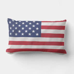 Almofada Lombar Modern American Flag USA 4º Dia de Férias