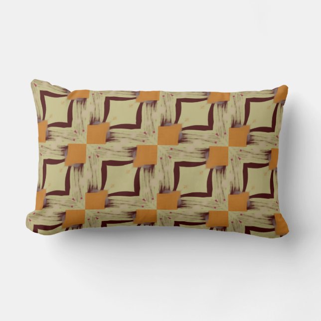Almofada Lombar Modern geometric tile throw pillow (Frente)