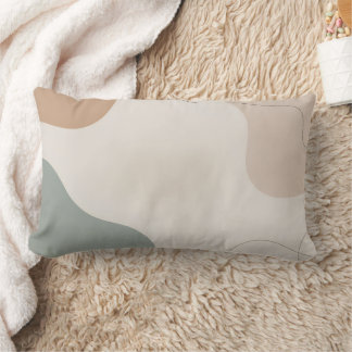 Almofada Lombar Modern Minimalist Lumbar Pillow with Cozy Abstract