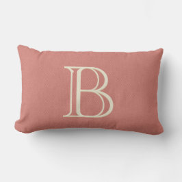 Almofada Lombar Moderno Coral Personalizado Monogramado Decorativo