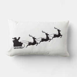 Almofada Lombar Modernos Papais noeis de Feliz Natal Sleigh e Rein