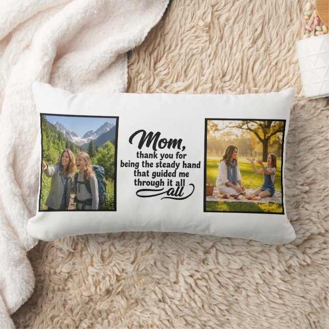 Almofada Lombar Mom Steady Hand Guided Me Brush Script 2 Photo (Cobertor)