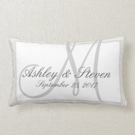 Almofada Lombar Monograma de aparência de linha russa personalizad