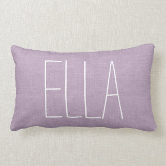 Almofada Lombar Monograma de Nome Roxo Russo