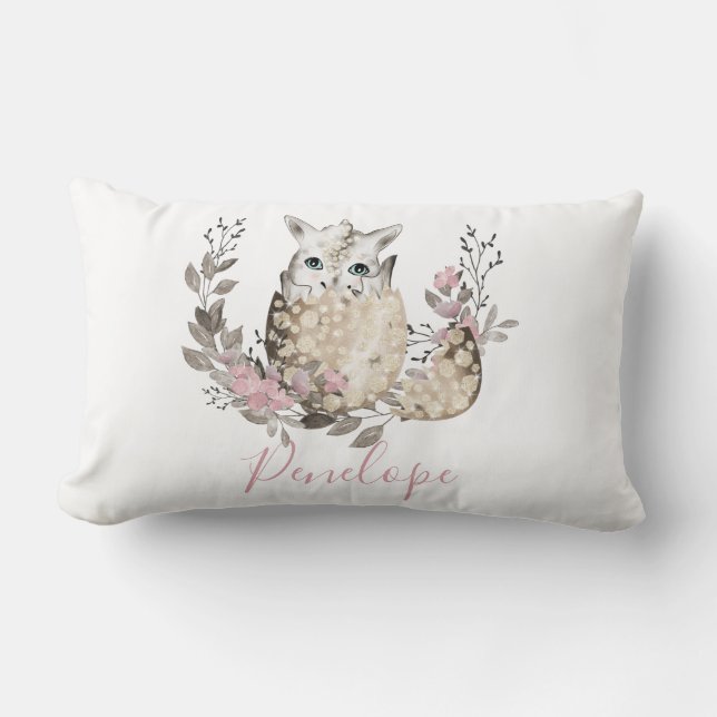 Almofada Lombar Monograma do Dragão Bebês (Frente)