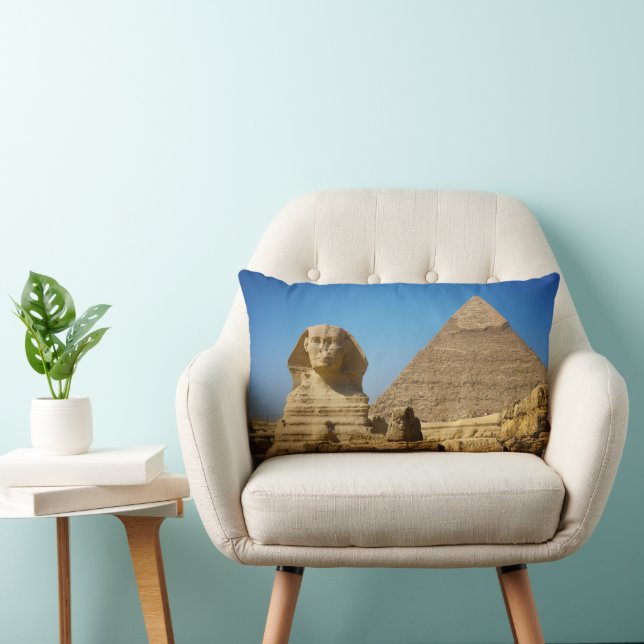 Almofada Lombar Monuments | Sphinx & Pyramid of Egypt (Cadeira)
