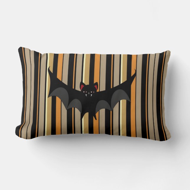 Almofada Lombar Morcego de Halloween (Frente)