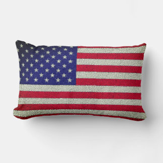 Almofada Lombar Mosaic USA Flag Lumbar Pillow