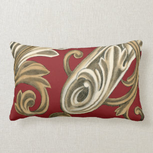 Almofada Lombar Motif Botânico Elegante com Folhagem de Tan