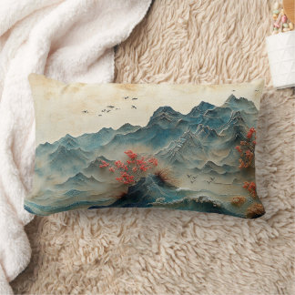 Almofada Lombar Mountain & Sea Panorama, 2-Sided Design,