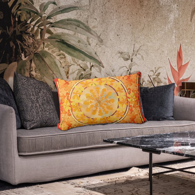 Almofada Lombar Mucha - Folhagem do outono n.o 2 -1902 (Criador carregado)