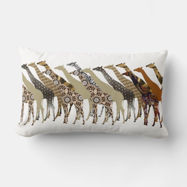 Almofada Lombar Muitas Girafas Design 3 Cushion lombar (Frente)