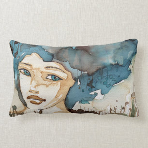 Almofada Lombar Mulher azul