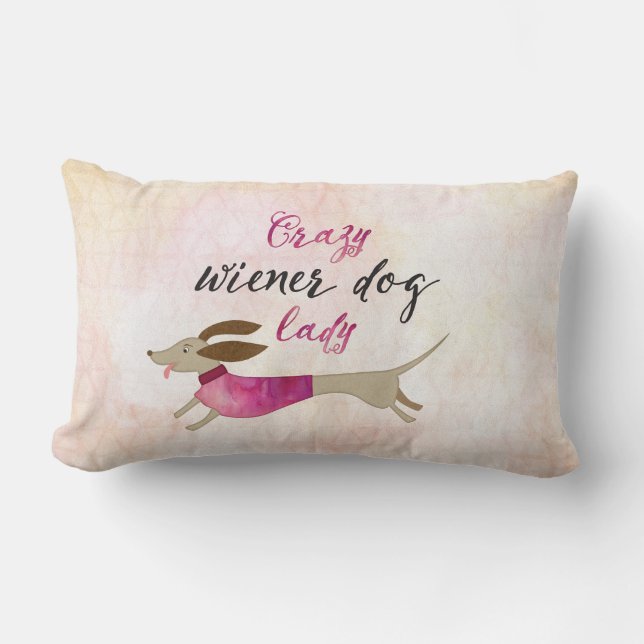 Almofada Lombar Mulher-Cachorro-Louca (Frente)