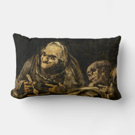 Almofada Lombar Mulher Velha com Esqueleto (Morte) (Francisco Goya