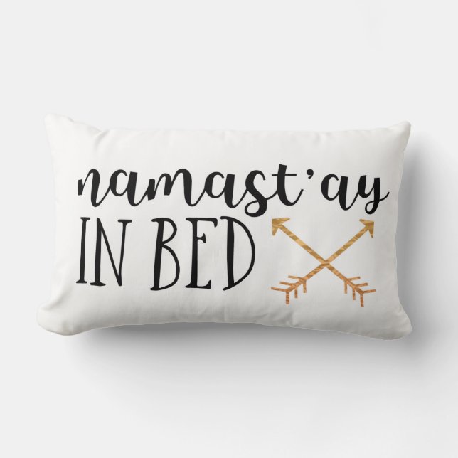 Almofada Lombar "Namast'ay na cama " (Frente)