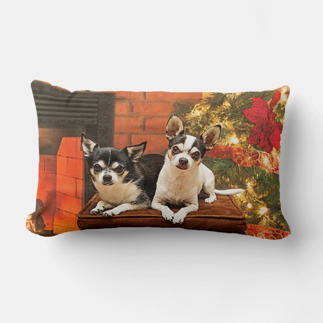 Almofada Lombar Natal Chihuahua (Frente)