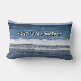 Almofada Lombar Natal Da feliz Na Flórida Sobre O Céu Azul Do Ocea