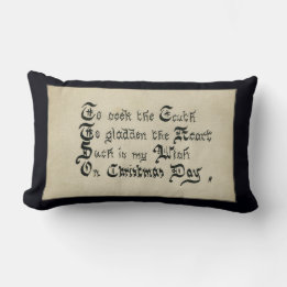 Almofada Lombar Natal Dia Vitoriano Feriado Desejo