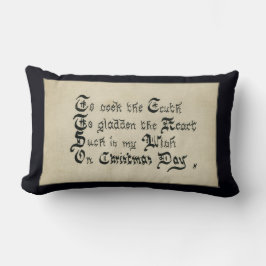Almofada Lombar Natal Dia Vitoriano Feriado Desejo