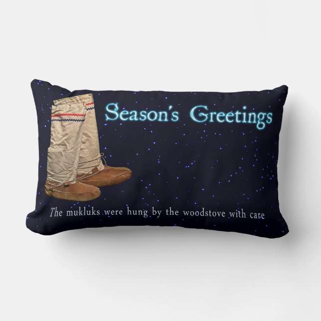 Almofada Lombar Natal Mukluks (Frente)