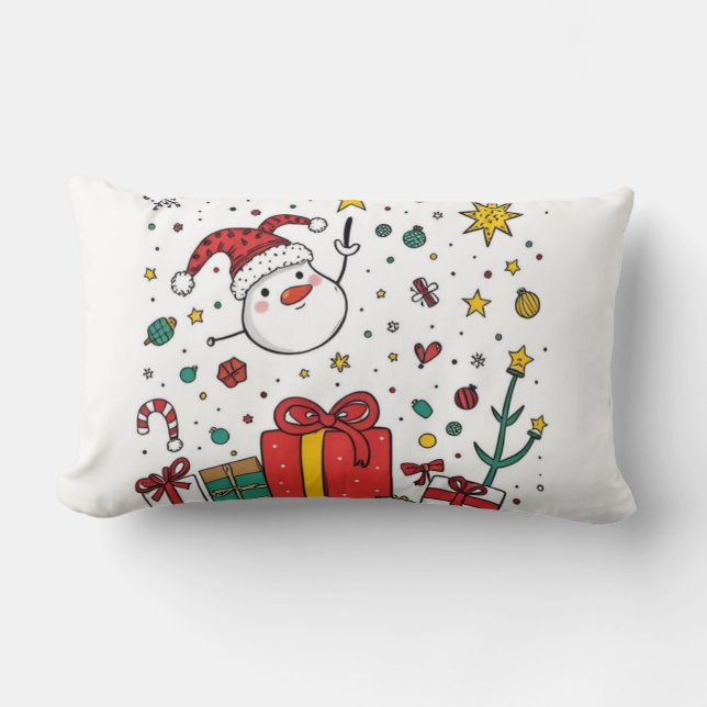 Almofada Lombar Natal personalizado (Frente)